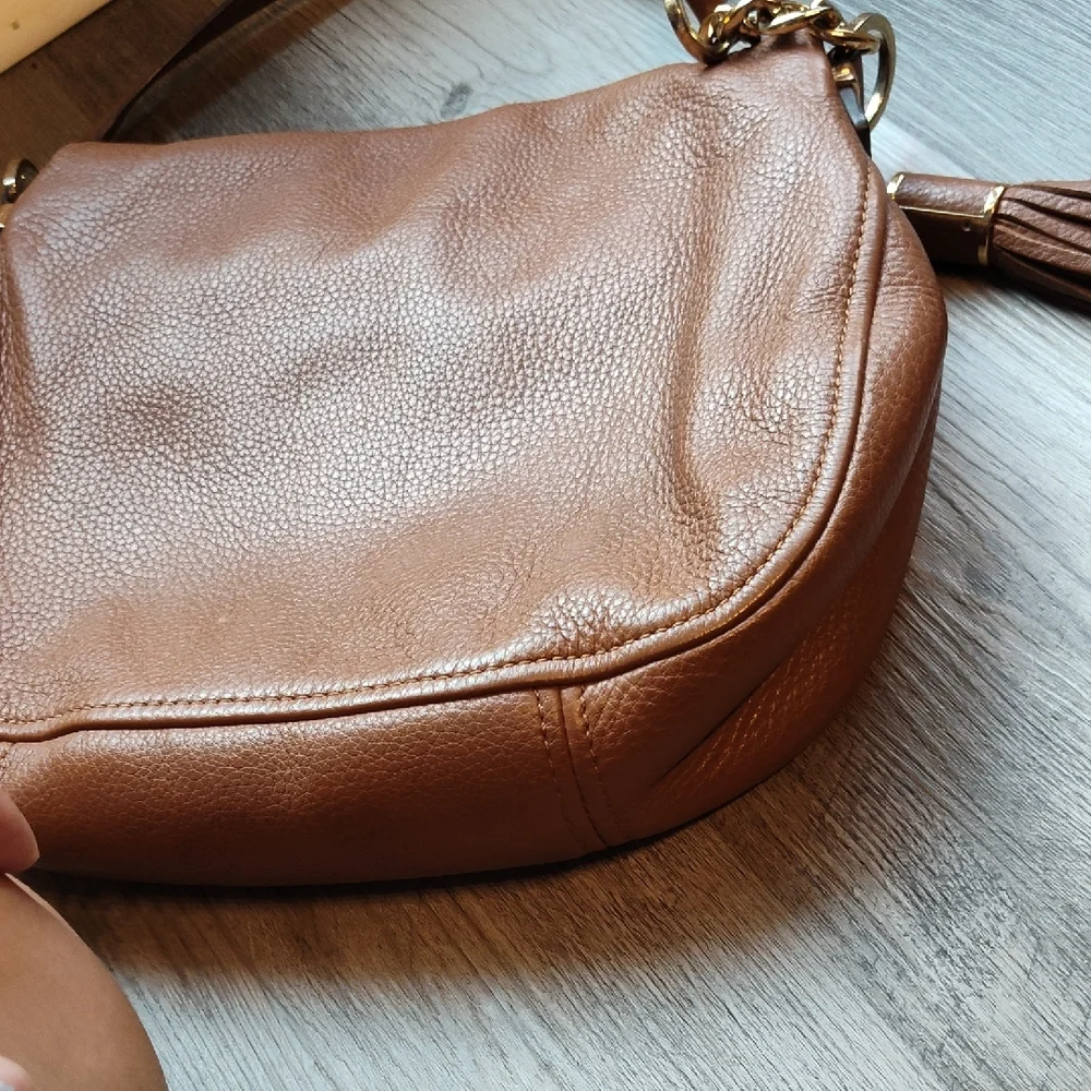 Michael Kors Tan Shoulder Bag with Gold Hardware